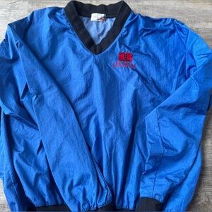 Vintage 1993‎ Member Guest Golf Windbreaker Blue Nylon Pullover Wilson Staff